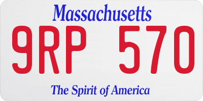 MA license plate 9RP570