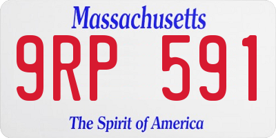 MA license plate 9RP591