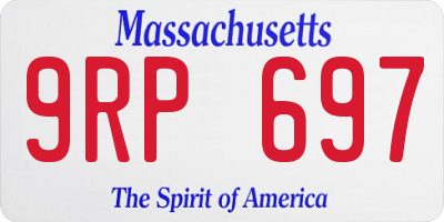 MA license plate 9RP697
