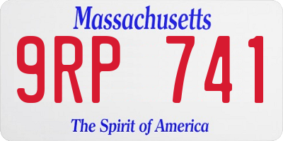 MA license plate 9RP741