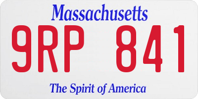 MA license plate 9RP841