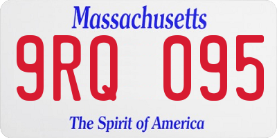 MA license plate 9RQ095