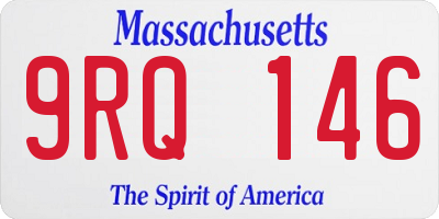 MA license plate 9RQ146