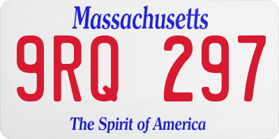 MA license plate 9RQ297