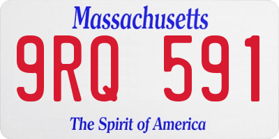 MA license plate 9RQ591
