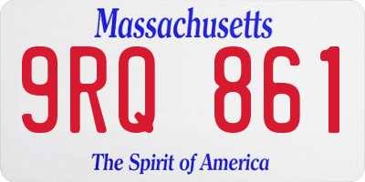 MA license plate 9RQ861