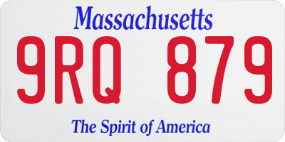 MA license plate 9RQ879
