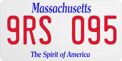 MA license plate 9RS095
