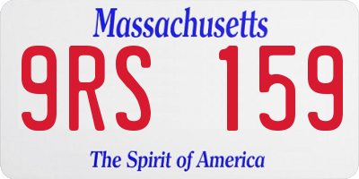 MA license plate 9RS159