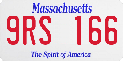 MA license plate 9RS166