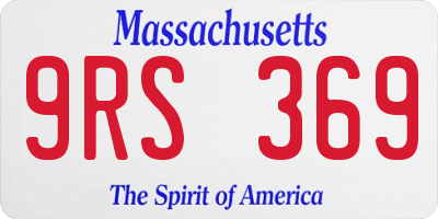 MA license plate 9RS369