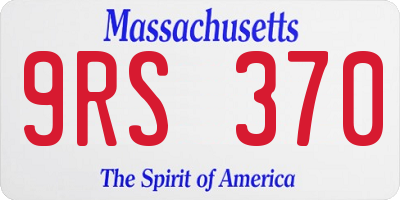 MA license plate 9RS370