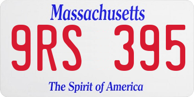 MA license plate 9RS395