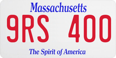 MA license plate 9RS400