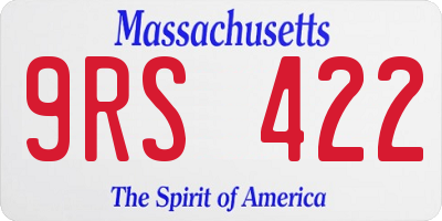 MA license plate 9RS422