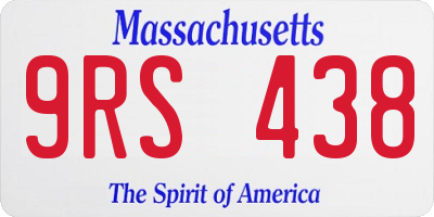 MA license plate 9RS438