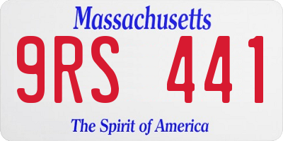 MA license plate 9RS441