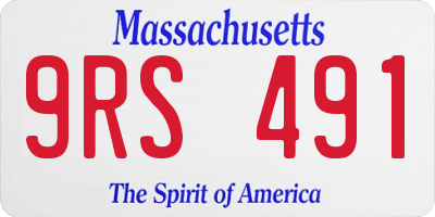 MA license plate 9RS491