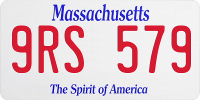 MA license plate 9RS579