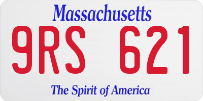 MA license plate 9RS621