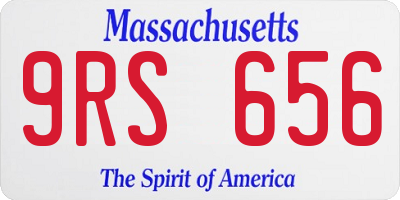 MA license plate 9RS656