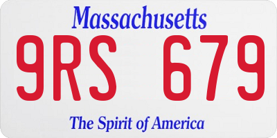 MA license plate 9RS679
