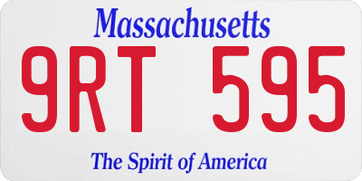 MA license plate 9RT595