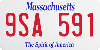 MA license plate 9SA591