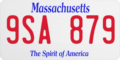 MA license plate 9SA879