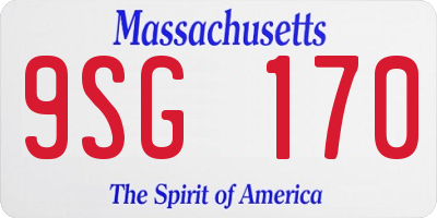 MA license plate 9SG170