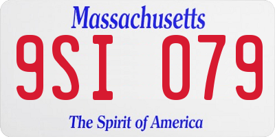 MA license plate 9SI079