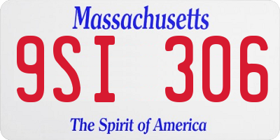 MA license plate 9SI306