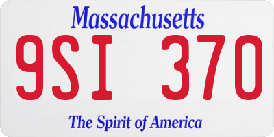 MA license plate 9SI370