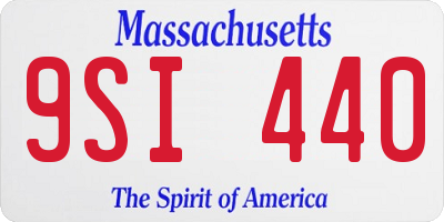 MA license plate 9SI440