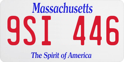 MA license plate 9SI446