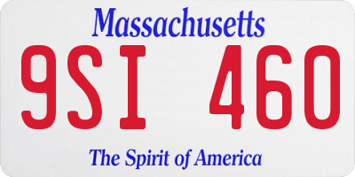 MA license plate 9SI460