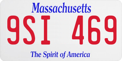MA license plate 9SI469