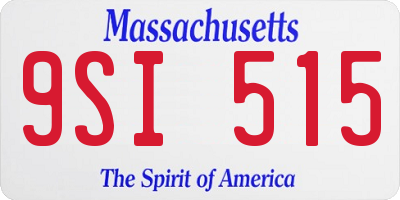 MA license plate 9SI515