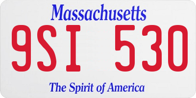MA license plate 9SI530