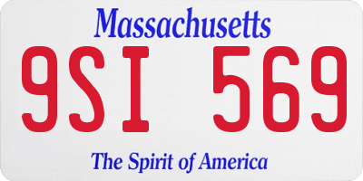 MA license plate 9SI569