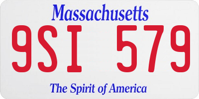 MA license plate 9SI579