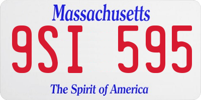 MA license plate 9SI595