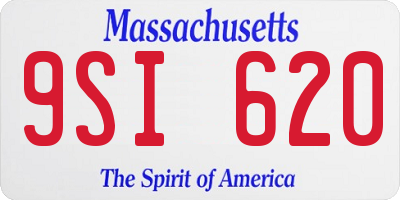 MA license plate 9SI620