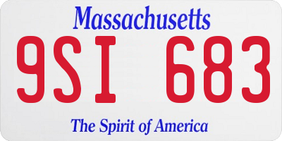 MA license plate 9SI683