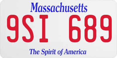 MA license plate 9SI689