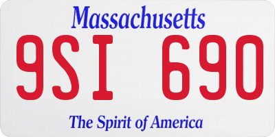 MA license plate 9SI690