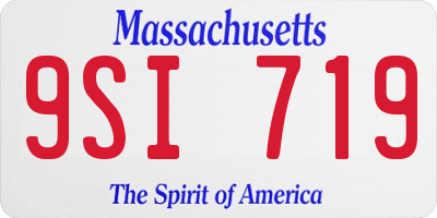 MA license plate 9SI719