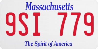 MA license plate 9SI779