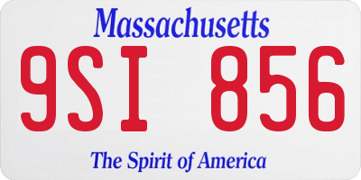 MA license plate 9SI856