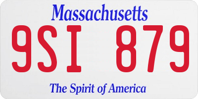 MA license plate 9SI879